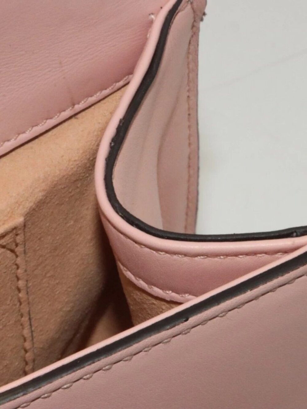 Gucci Calfskin Crystal Star Embroidered Padlock Shoulder Bag - Pink - Picture 4 of 16